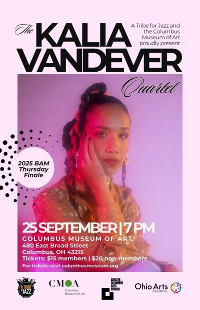 A Tribe for Jazz Presents Kalia Vandever Quartet at the Columbus Museum of Art