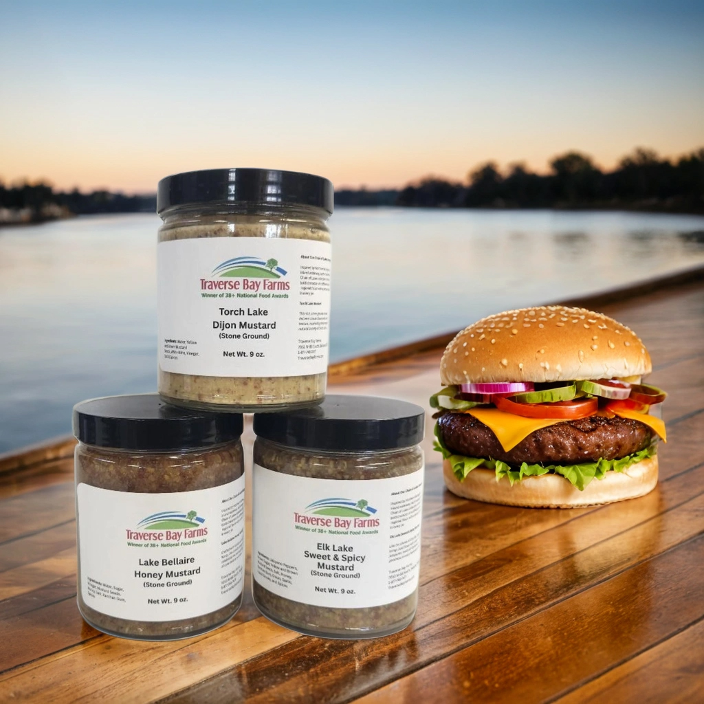 Traverse Bay Farms Launches Chain of Lakes Mustards: Bold Flavors from Northern Michigan