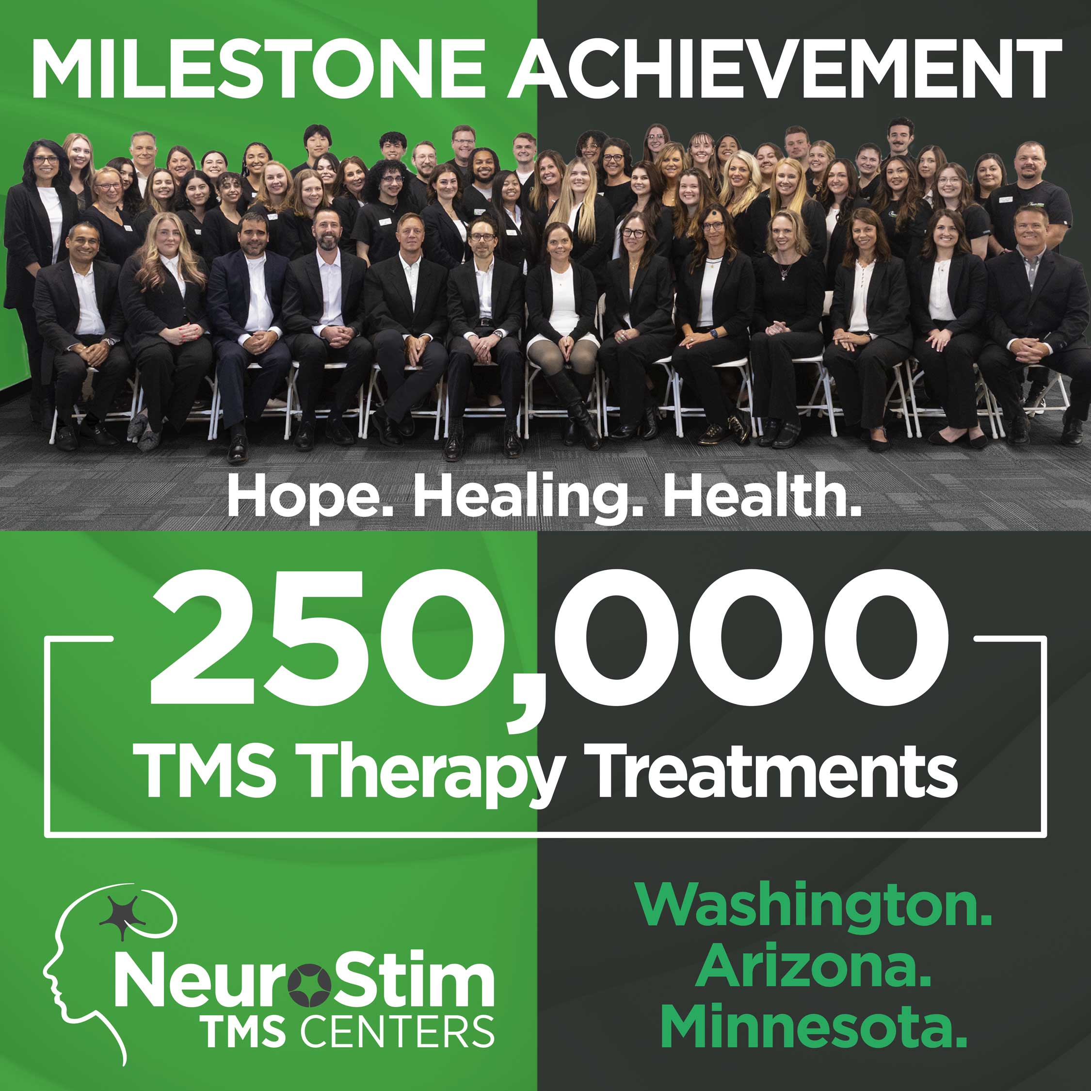 NeuroStim TMS Surpasses 250,000 Treatments, Expands into Minnesota with new Bloomington Clinic