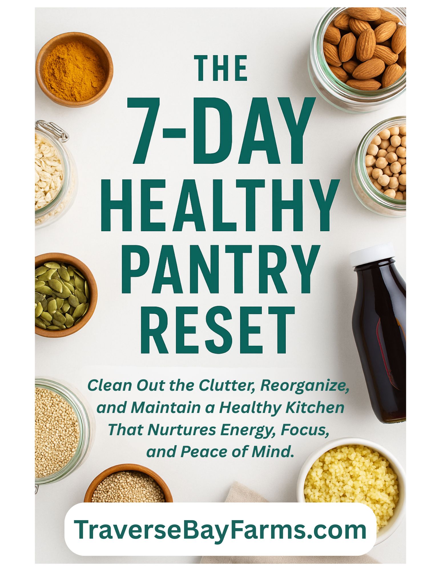 Traverse Bay Farms Announces Free Kindle Book Giveaway: “The 7-Day Healthy Pantry Reset”