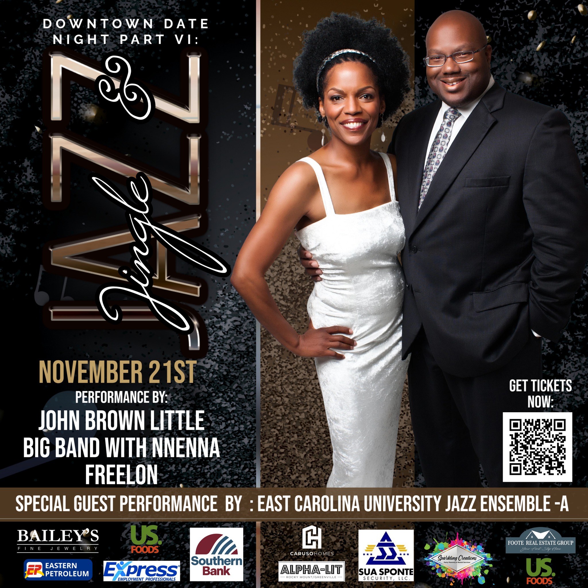 Award-Winning ECU Jazz Ensemble A Joins Downtown Date Night: Jingle & Jazz