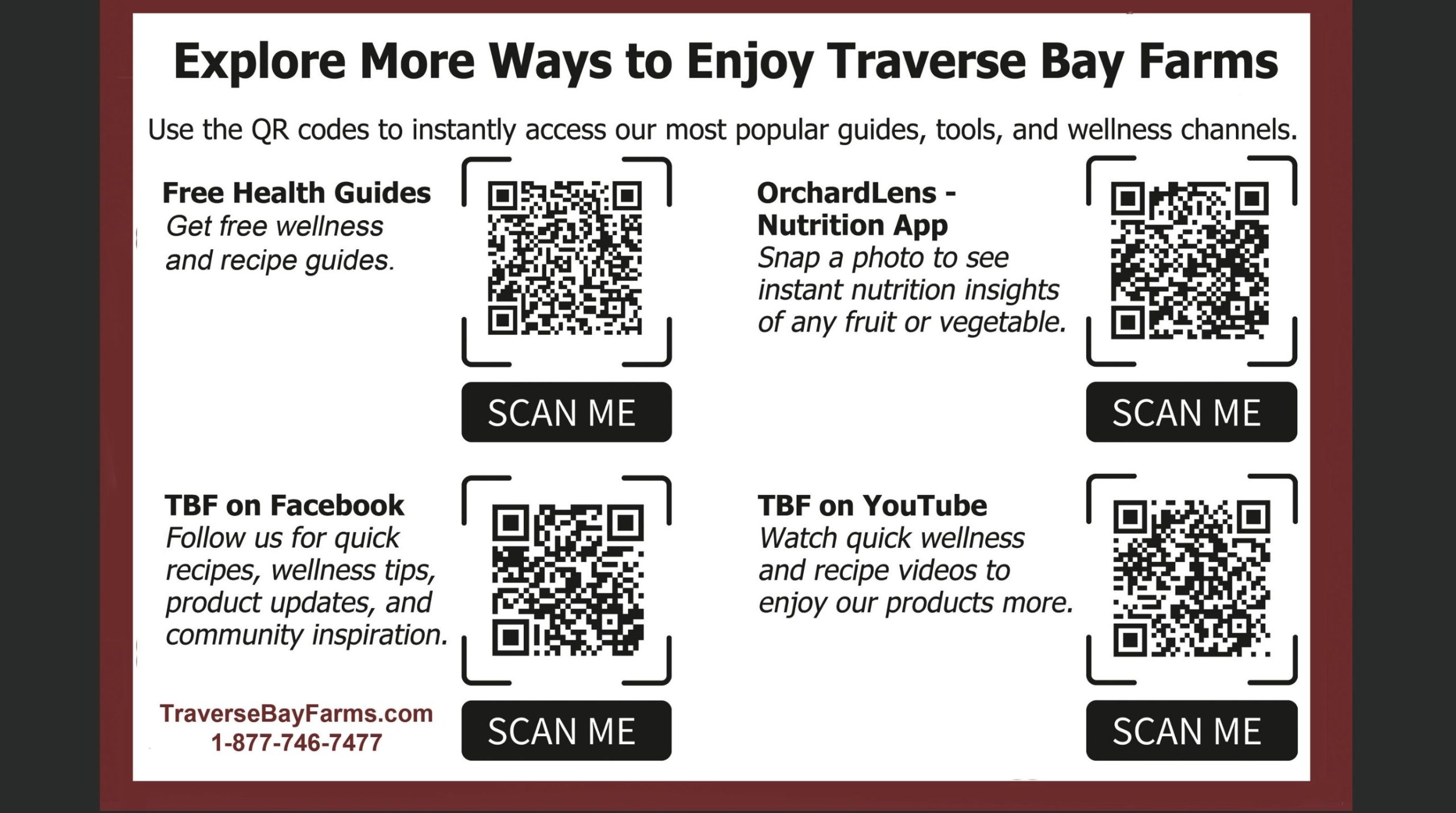 Traverse Bay Farms Launches Smart QR Code Catalog to Help Customers Explore More, Faster