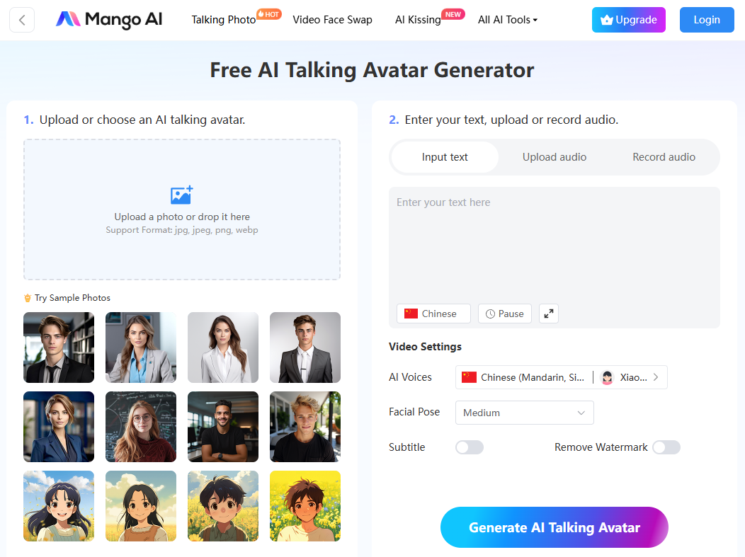 Mango AI Creates Realistic Talking Avatar Videos from Simple Portrait Shots