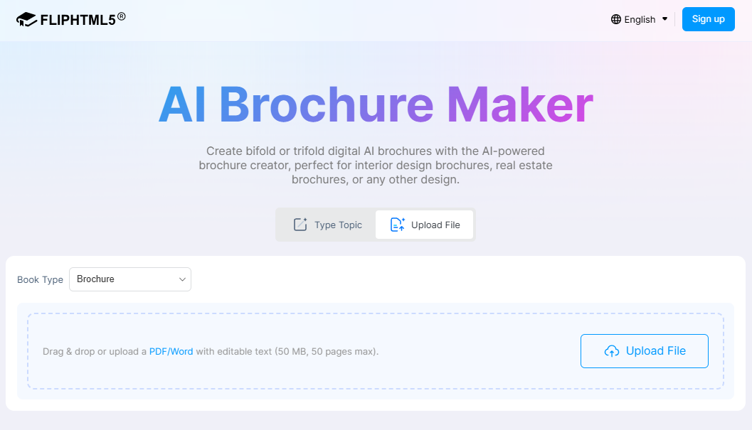 FlipHTML5 Offers an AI Brochure Maker for Efficient Digital Brochure Creation