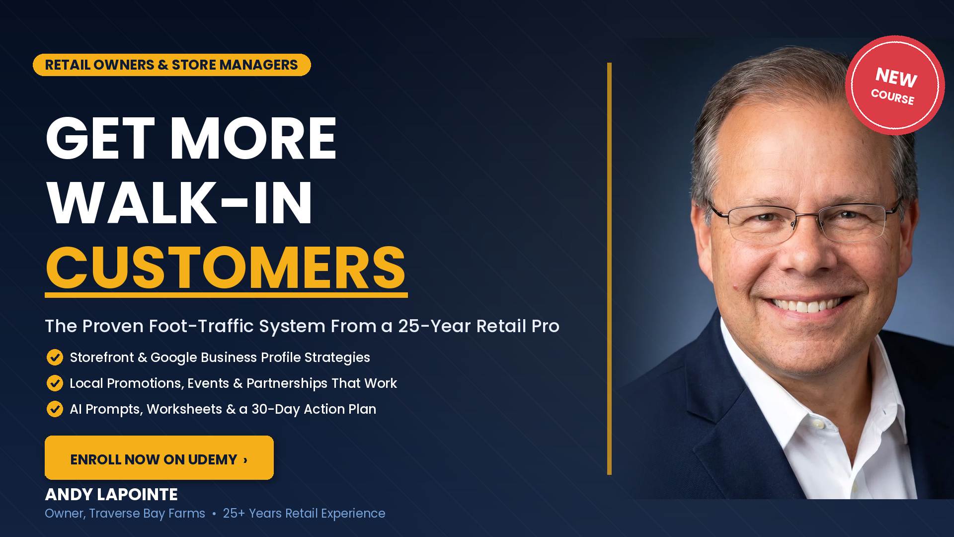 Free Access for Limited Time: New Retail Training Course by Andy LaPointe of Traverse Bay Farms