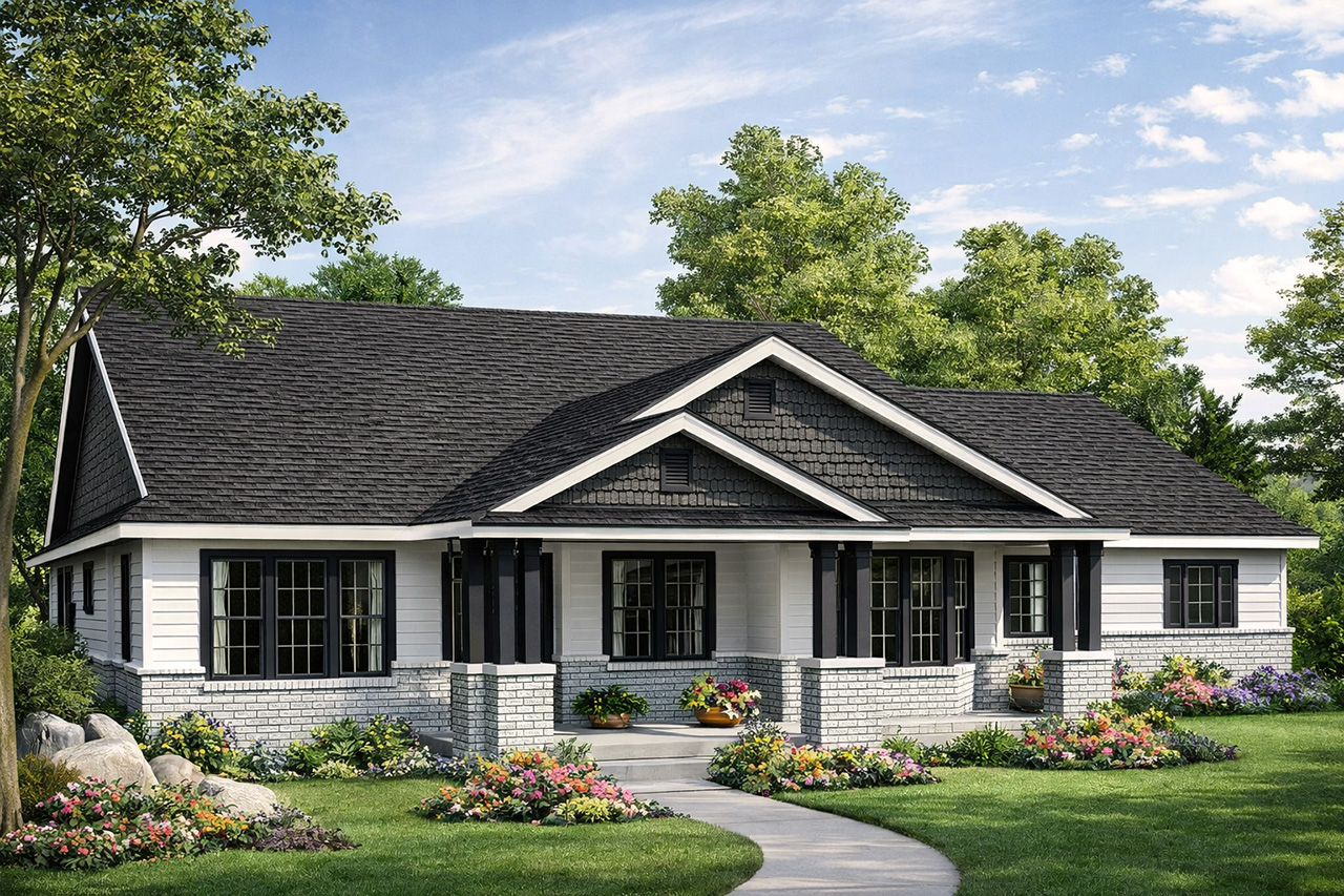 Associated Designs | Single-Family Design with Dual Master Suites for Multigenerational Living
