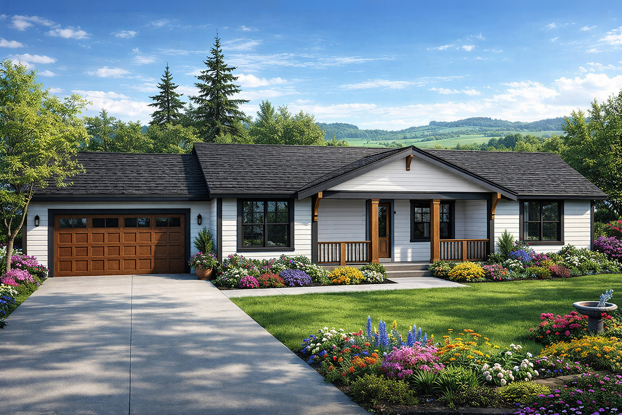 Associated Designs | 3 Bedroom Ranch with Open Living and Smart Design