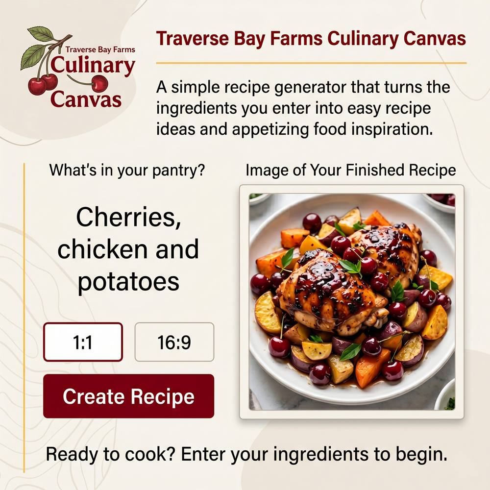 Traverse Bay Farms Launches Culinary Canvas to Turn Everyday Pantry Ingredients Into Easy Recipes