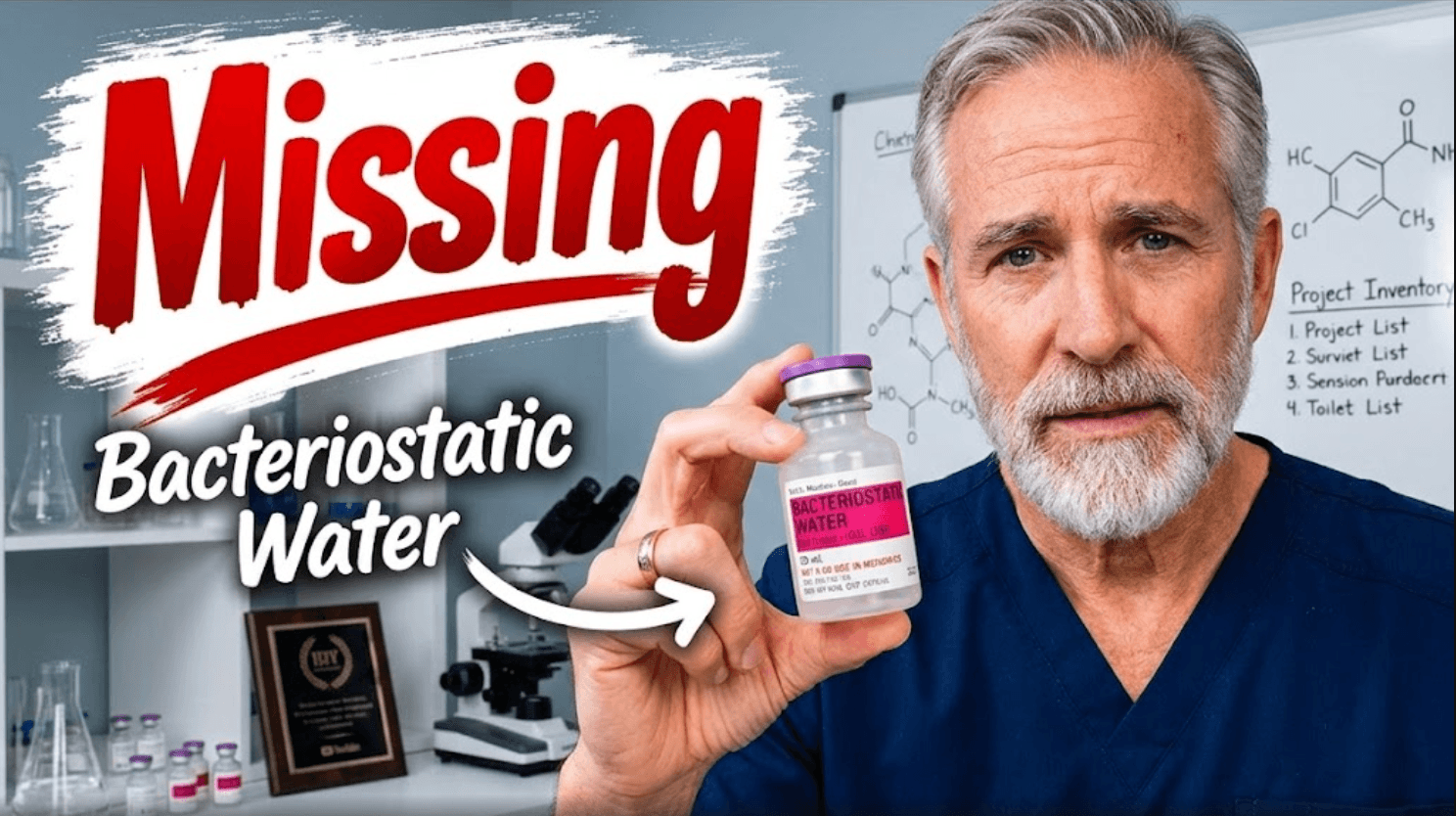 PEPTIDE PANIC! Bacteriostatic Water DISAPPEARS, Grey-Market Vials SPARK Safety Scare. California Trim Clinic Says: GET A DOCTOR, FOLKS!