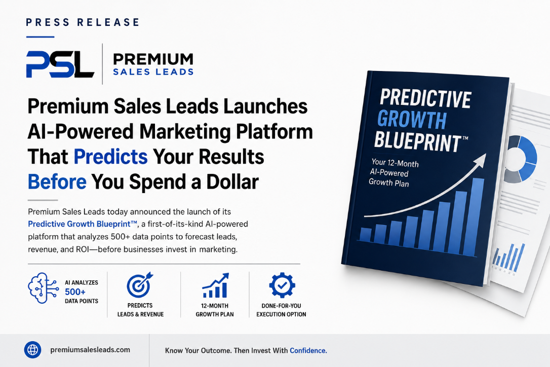New Predictive Growth Blueprint™ Gives Small Business Owners a Clear 12-Month Roadmap - At No Cost